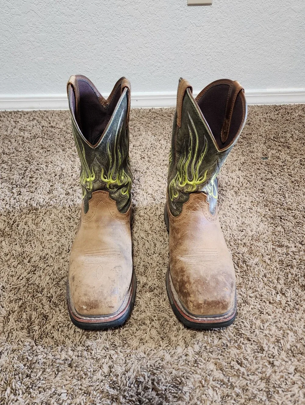Ariat Workhog Men Mesteno Composite Toe Boots Size 10D Work Shoe